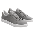 Grey Suede Low-Top Trainers | Koudurty