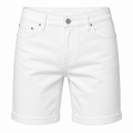 Premium White Denim Shorts | Koudurty