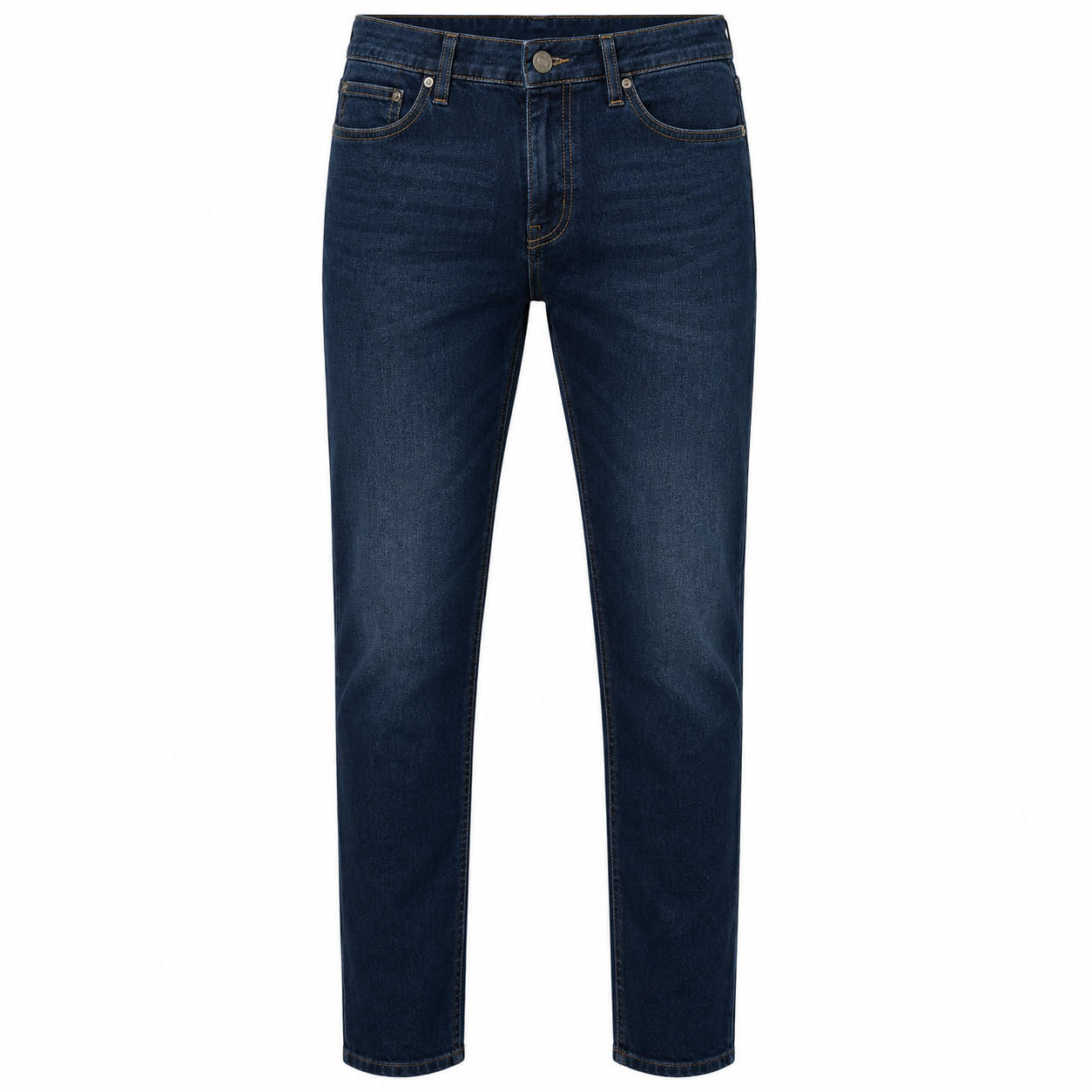 Dark Indigo Straight-Fit Denim Jeans | Koudurty