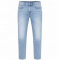 Light Wash Straight-Fit Denim Jeans | Koudurty